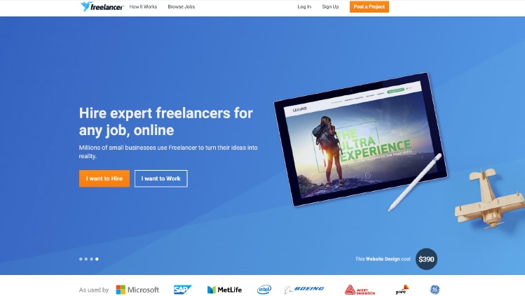 Freelancer - tai viena didžiausių internetinių platformų, jungiančių freelancerius su klientais visame pasaulyje.