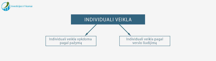 Šiuo metu Lietuvoje yra dvi galimos individualios veiklos formos:  Individuali veikla pagal pažymą; Individuali veikla pagal verslo liudijimą.
